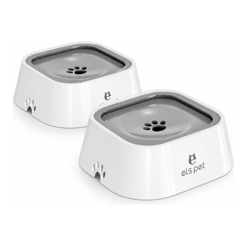 No Spill Dog Water Bowl Floating Water Bowl Splash Free Pet Drinking Bowl Slow Water Feeder anti Splash Dog Bowl Large Capacity Cat Water Bowl Mess Free anti Slip Travel Water Bowl for Dogs Cats