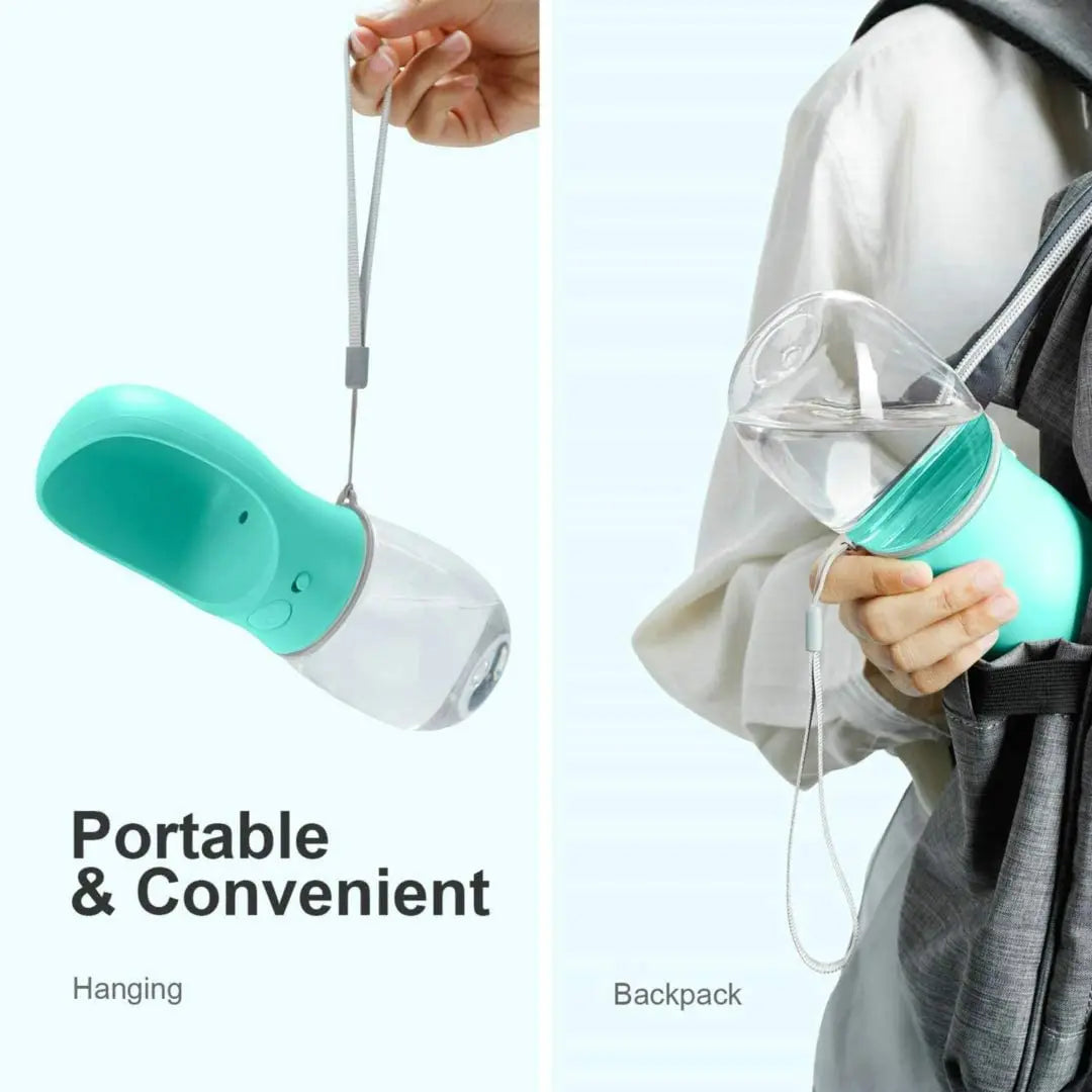 Portable Pet Water Bottle for Dogs and Cats - Outdoor Travel Drinking Feeder and Dispenser