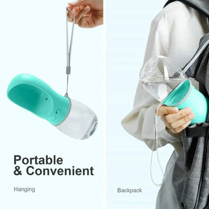 Portable Pet Water Bottle for Dogs and Cats - Outdoor Travel Drinking Feeder and Dispenser