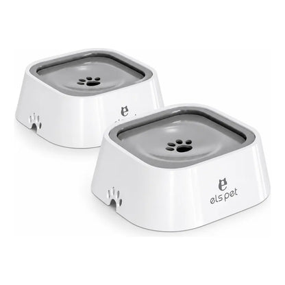 No Spill Dog Water Bowl Floating Water Bowl Splash Free Pet Drinking Bowl Slow Water Feeder anti Splash Dog Bowl Large Capacity Cat Water Bowl Mess Free anti Slip Travel Water Bowl for Dogs Cats