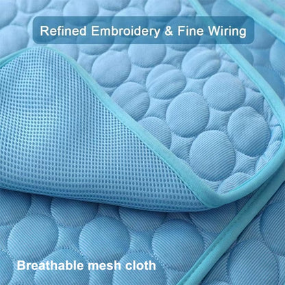 Cooling Dog Mat and Cat Blanket - Breathable, Washable Summer Pad for Small, Medium, and Large Pets - Ideal for Sofas and Cars