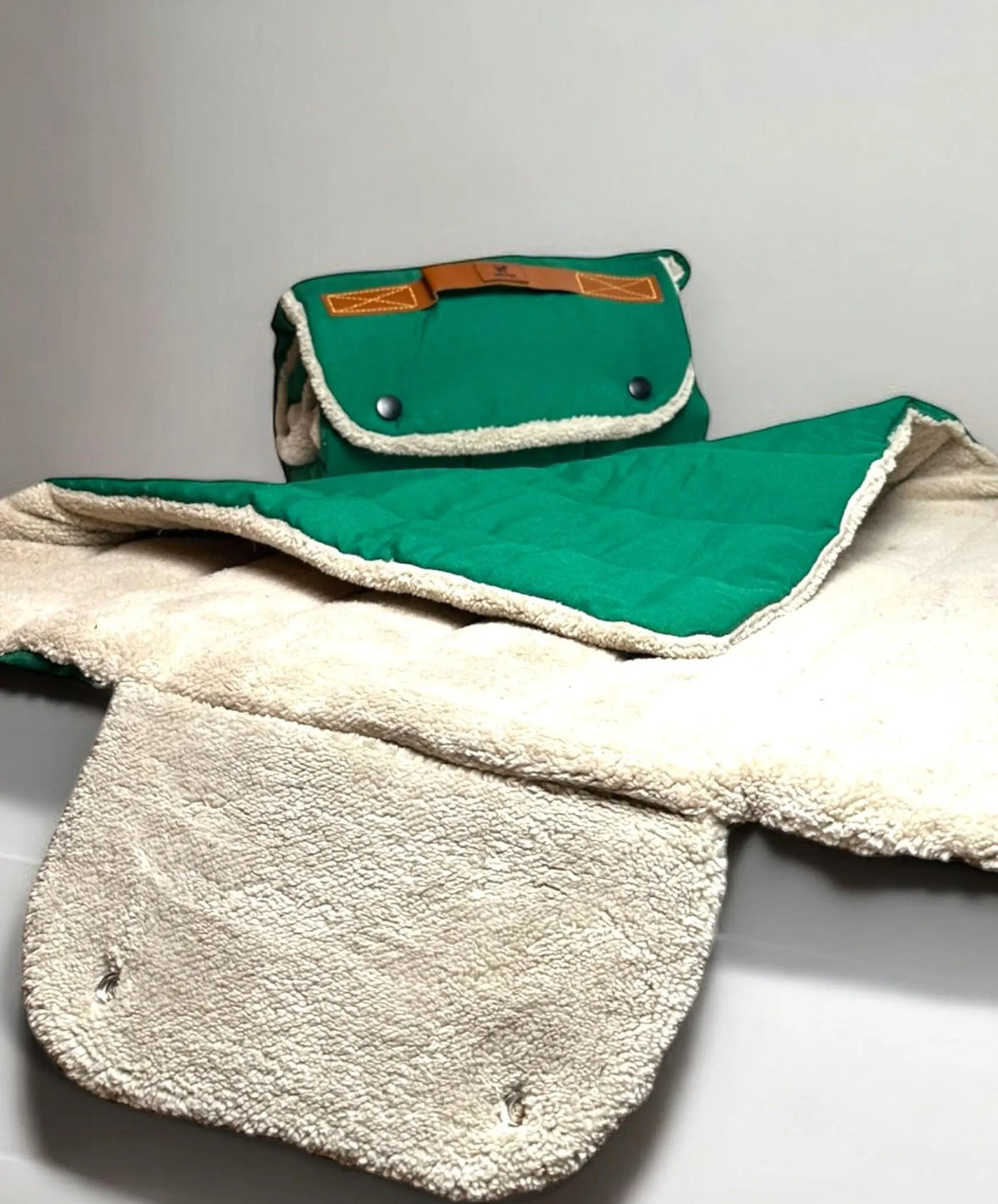Travel Dog Mat - Handmade Cotton, Stain and Water Resistant