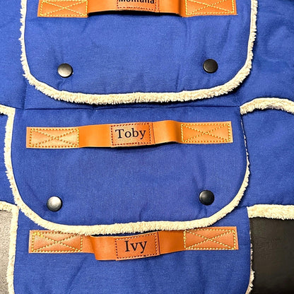 Travel Dog Mat - Handmade Cotton, Stain and Water Resistant