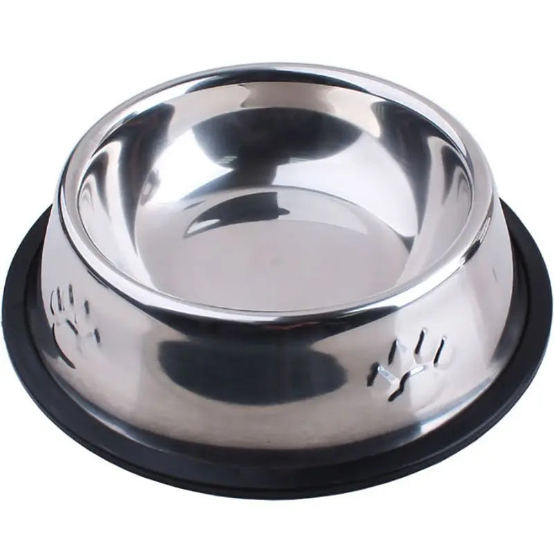 Stainless Steel Skidproof Pet Bowl Set - Anti-Ant Design for Dogs and Cats, Available in 6 Sizes