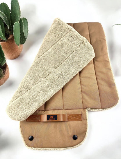 Travel Dog Mat - Handmade Cotton, Stain and Water Resistant